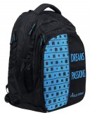 POLE STAR "BIG-4" Polyester 40L Black and Sky Blue Backpack
