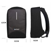 Fitkit Premium Anti-Theft Laptop Backpack (Black)