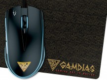 Gamdias Zeus E1 Optical Gaming Mouse with 6 Smart Buttons, Double Level Multi-Color Lighting and Gaming Mouse Mat