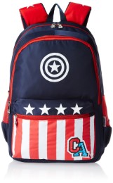 Captain America Nylon 43 cms Navy and Red Children's Backpack Rs 539 at Amazon