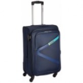 Safari Polyester 64.5 cms Blue Softsided Suitcase (Greater-4wh-65-Blue)