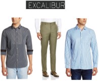  Excalibur  Men's clothing's Flat 50% off from Rs 299 at Amazon
