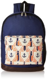 Kanvas Katha Canvas Navy Blue Casual Backpack