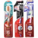 Colgate Slim Soft Advanced Toothbrush with Slim Soft Charcoal Toothbrush and Slim Soft Toothbrush