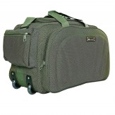 N Choice Polyester 60 L Green Travel Duffel Luggage Bag with 2 Wheels