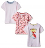 Cloth Theory Girls' T-Shirt  (Pack of 3)