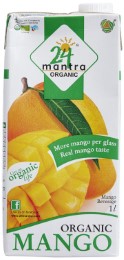 24 Mantra Organic Mango Juice, 1 Liter Rs. 65 at  Amazon
