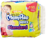 Mamy Poko pants standard Pant Style diapers Large Size Diapers (17 Count) Rs 121 at Amazon