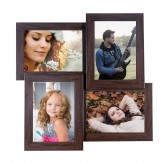 WENS 4-Picture MDF Photo Frame (16 inch x 16 inch, Brown, WS-1152)