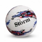 Nivia Storm Football | Rubberized Moulded | Suitable for Hard Ground Without Grass | Training Ball | Soccer Ball | for Men/Women | Football Size - 5 (White)