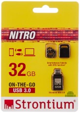 Strontium Nitro SR32GBBOTG2Z 32GB USB OTG Pen Drive (Black) Rs. 665 at Amazon 