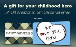 Father's Day Special: Get 5% off on Amazon.in email gift cards at Amazon