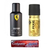 Combo of Axe Deo + Ferrari Deo + Colgate Toothpaste at Flat 78% off at shopclues