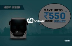 Get 50% cashback on first Bus Booking through Mobikwik