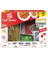 Chef’s Basket Red Sauce Pasta and Soup Dinner Kit for 2 + Rs. 200 BookMyShow Movie Voucher Rs. Rs. 204 at Snapdeal