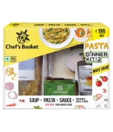 Chef’s Basket White Sauce Pasta and Soup Dinner Kit for 2 + Rs. 200 BookMyShow Movie Voucher  Rs. 204 at Snapdeal