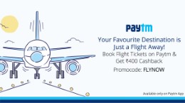 Flight Tickets Rs. 444 Cashback (No Minimum Booking) at Paytm App