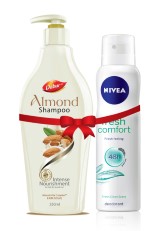 Dabur Almond shampoo 350 ml with Free Nivea Deo worth Rs 190 at Snapdeal
