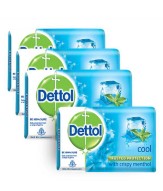 Dettol Cool Soap - 125 gm (Pack of 3) + Dettol cool soap 75 gm Free  at Snapdeal