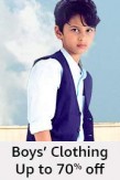 Top Branded Boys Clothing Min 70% off at Amazon