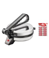 Eveready Roti Maker - RM1001 - 900W with 10 pc AA Eveready Battery Free Rs.1199 at Amazon