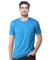   Gallop Blue Cotton T-shirt at Snapdeal