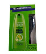 Garnier Fructis Long & Strong Shampoo 340 ml +Free Vega Hair Brush Rs 160 at Snapdeal 