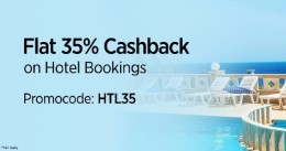 Hotel Bookings Extra 35% Cashback at Paytm