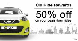 Ola Cabs Ola Mini and Ola Prime ride 50% off upto Rs. 75 for Bangalore