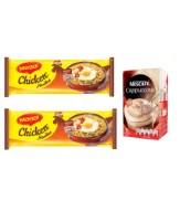 Maggi Chicken Noodles (Pack of 2) + Nestle Cappucino Rs. 147 at Snapdeal