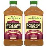  Nourish Vitals Apple Cider Vinegar 500ml  2 Bottles 