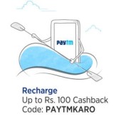 Recharge & Bill Payment 10% cashback Max Rs.100 at Paytm ( Airtel Also)