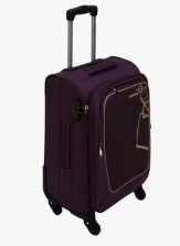 Safari Purple Polyester Trolley Bag at 65% off + 10% off + 10% Cashback Rs 1860 at Jabong