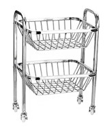 Royal Sapphire Stainless Steel Fruit Trolly