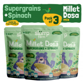 Slurrp Farm Millet Dosa Mix : Supergrains and Spinach (Pack of 3)