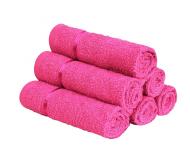 Story@Home 100% Cotton Soft Towel Set of 6 Pieces, 450 GSM - 6 Face Towels - Pink