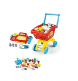 Toys Bhoomi 2 in 1 Supermarket Cashier & Shopping Trolley Role Play Set with Light & Sound - 45 Pieces