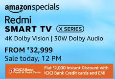 Redmi Smart TVs Starting ₹32,999 @ Amazon