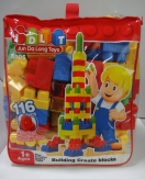Toy House THBLK6005 Blocks, Red