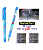 Cello Blue 20 Pens With 20 Fre Refills For Only 100 at Paytmmall