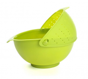 House of Quirk Wash The Rice Plastic Washing Vegetable Basket, Fruit Basket - Green