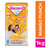 {Pantry] Glucon-D Mango Flavoured Glucose Based Beverage Mix, 1kg