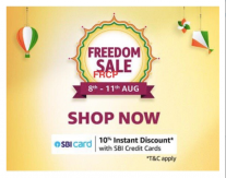 [LIVE] Amazon Freedom Sale - Deals, Offers & Cashback 8th- 11th August 2020