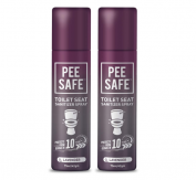 Pee Safe Toilet Seat Sanitizer Spray - 75 ml (Lavender, Pack of 2)