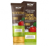 WOW Apple Cider Cider Vinegar Face Wash - No Parabens, Sulphate, Silicones & Color - 100mL Tube