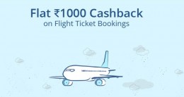 Flat Rs.1000 cashback on Flight Tickets (Minimum 2 ticket) at Paytm [New User]