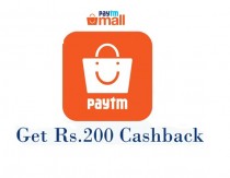 Paytmmall New Shopping Code 200 cashback on Rs 299