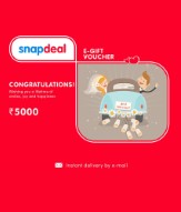 Rs. 150 off on Rs. 5000 & Rs. 50 off on Rs. 1500 Snapdeal Gift Vouchers