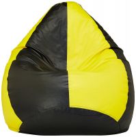 Amazon Brand - Solimo XXXL Bean Bag Cover (Yellow and Black)