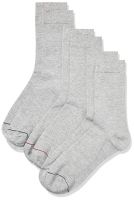 Amazon Brand - Symbol Men's Cotton Calf Socks (Pack of 3) (SYMSCKNS030_Multicoloured_one Size)